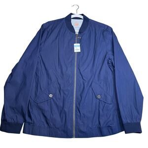J McLaughlin PAX navy blue bomber jacket - size Large